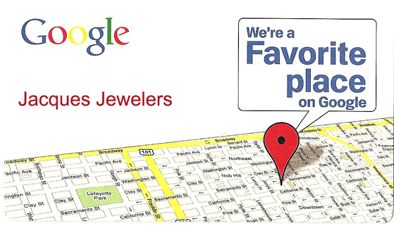 Google Recognition of Jacques Jewelers